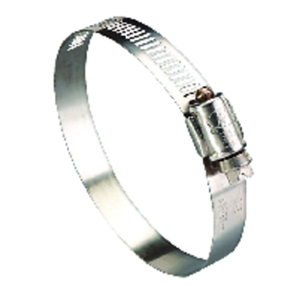 Breeze Ideal Hy Gear 1-1/4 in to 3-1/4 in. SAE 44 Silver Hose Clamp Stainless Steel Band 625044551